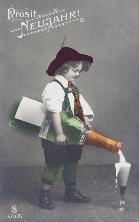 post card, ancient , 1909のeditorial素材