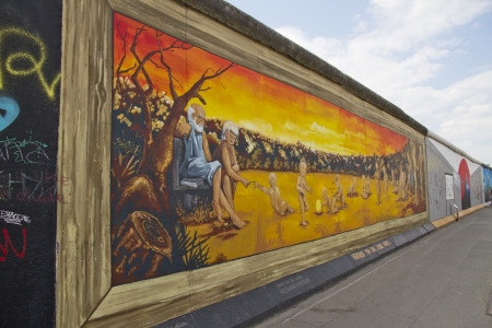 east saide gallery, wall, Berlinのeditorial素材