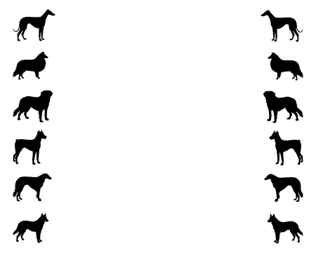 Background with dogsのイラスト素材
