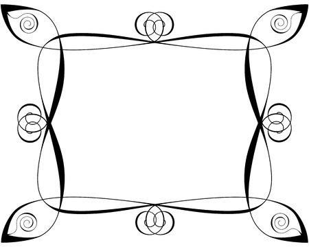 Design background with lines and spirals on whiteのイラスト素材