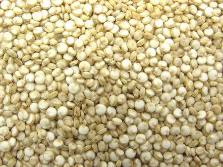 Background picture as close-up view on quinoa seedsの写真素材
