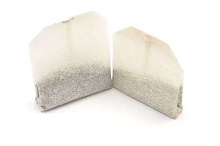 Detailed but simple image of tea bagの写真素材