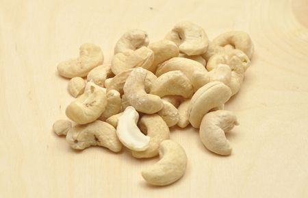 Detailed and colorful image of cashew nutの写真素材