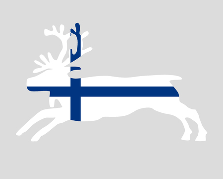 Reindeer of finlandのイラスト素材