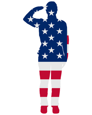 American Salutのイラスト素材