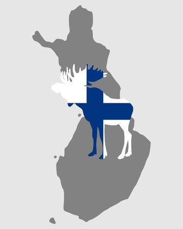 Finnish mooseの写真素材