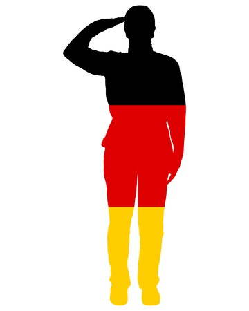 German Saluteの写真素材