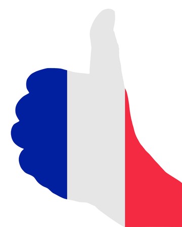 French hand signalの写真素材