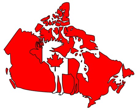 Canadian mooseのイラスト素材