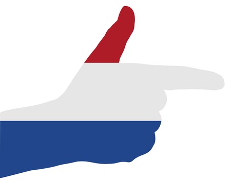 Dutch finger signalのイラスト素材