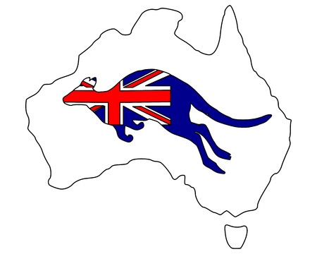 Australian kangarooのイラスト素材