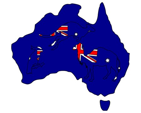 Australian animalsのイラスト素材