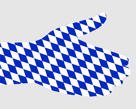 Bavarian handshakeのイラスト素材