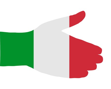 Italian Handshakeのイラスト素材