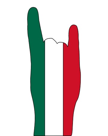 Mexican finger signalのイラスト素材