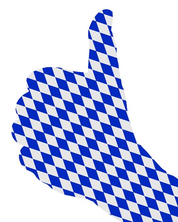 Bavarian finger signalのイラスト素材