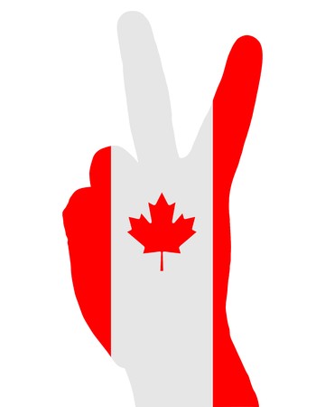 Canadian finger signalのイラスト素材