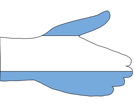 Argentinian handshakeの写真素材