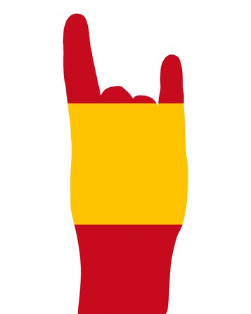 Spanish finger signalのイラスト素材
