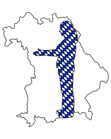 Bavarian handshakeのイラスト素材