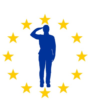 European saluteのイラスト素材