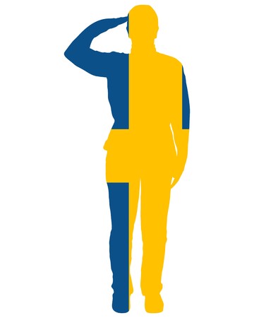 Swedish Saluteのイラスト素材