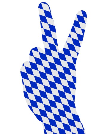 Bavarian finger signalのイラスト素材