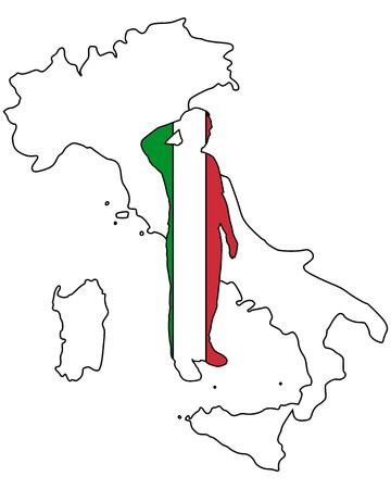 Italian Saluteのイラスト素材