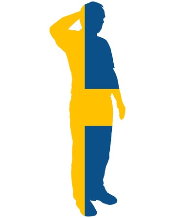 Swedish Saluteのイラスト素材