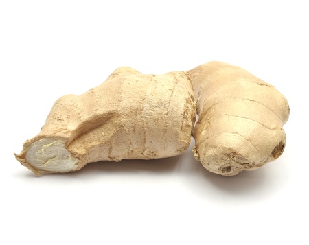 Ginger on white