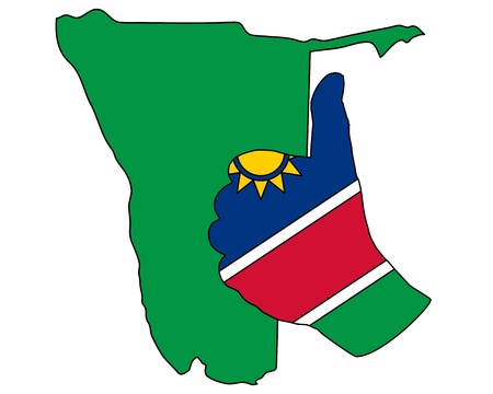 Namibia hand signalのイラスト素材