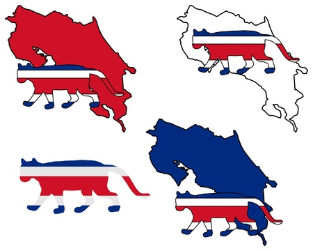 Cougar Costa Ricaのイラスト素材