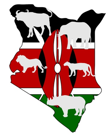 Big Five Kenyaのイラスト素材