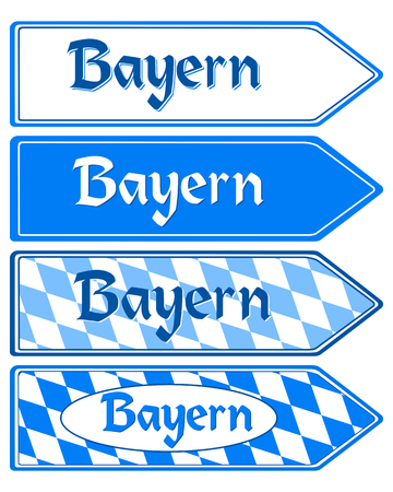 Signpost Bayernのイラスト素材