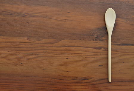 Wooden spoon backgroundの写真素材