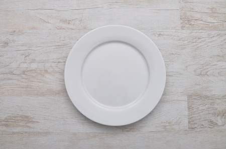 Plate on wood