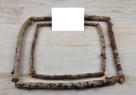 Wooden frameの写真素材