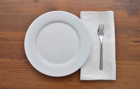 White plate