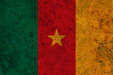 Flag on rusty metalの写真素材