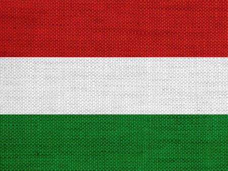 Flag on old linenの写真素材