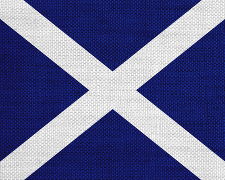 Flag on old linenの写真素材