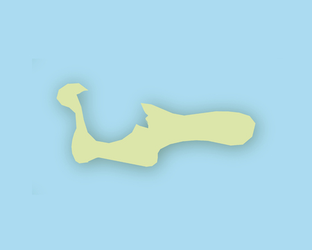 Map of Grand Cayman with shadowのイラスト素材