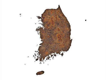 Map of South Koreaの写真素材