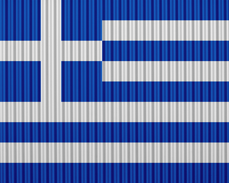 Textured flag of Greece in nice colorsの写真素材