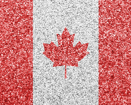 Textured flag of Canada in nice colorsの写真素材
