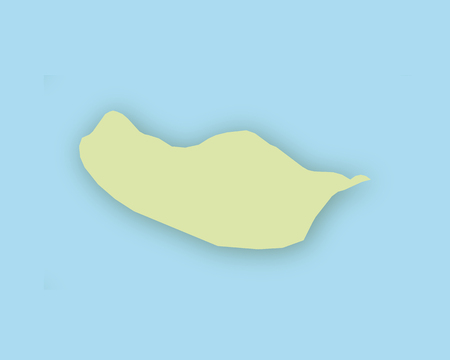 Map of Madeira with shadowのイラスト素材