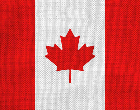 Textured flag of Canada in nice colorsの写真素材