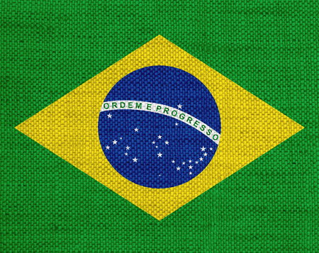 Textured flag of Brazil in nice colorsの写真素材
