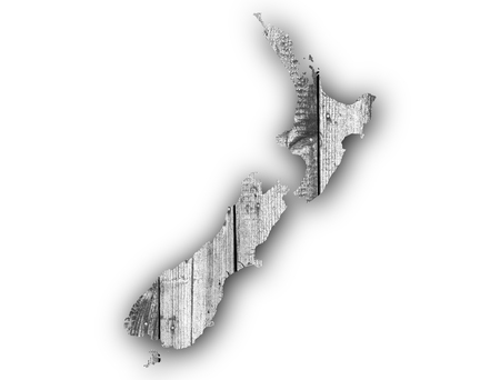 Map of New Zealandの写真素材