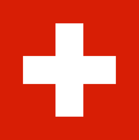 Colored flag of Switzerlandのイラスト素材